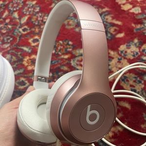 Beats by Dre rose gold headphones